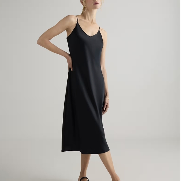 Quince Washable Silk Slip Dress - Picture 1 of 3